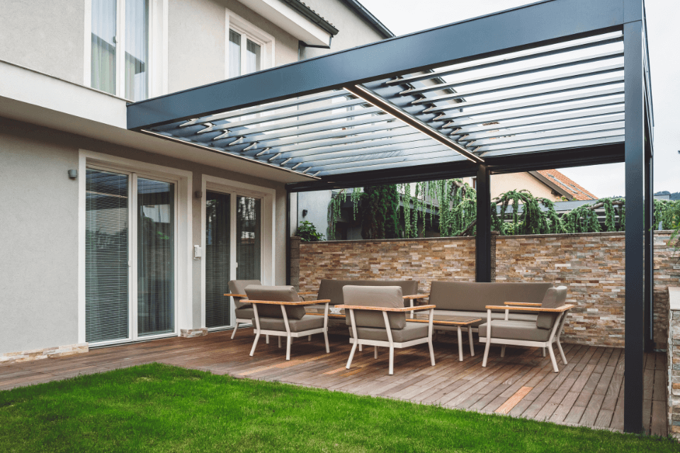 de ideale afmetingen en hoogte van een overkapping