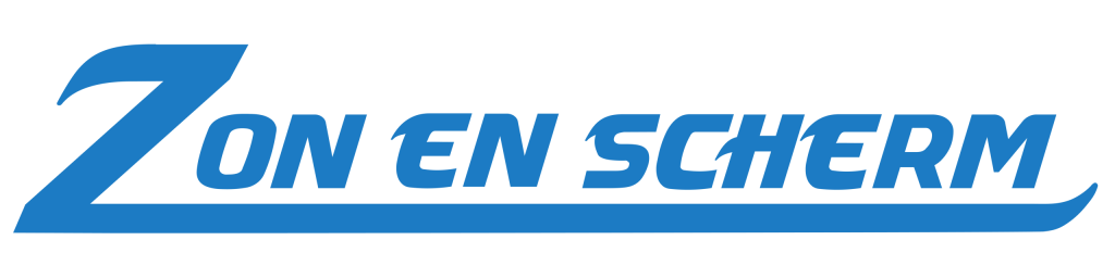 Logo Zon en Scherm blauw