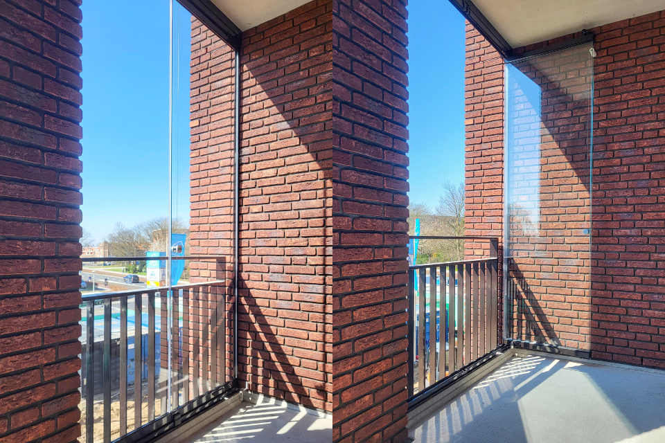 Appartementencomplex in Bergen op Zoom balkonbeglazing en screens voor appartementencomplex in bergen op zoom 5
