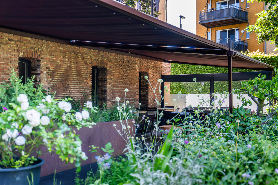 Restaurant Huis de Wiers stijlvolle terrasoverkapping voor restaurant huis de wiers 1
