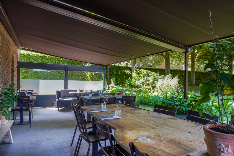 Restaurant Huis de Wiers stijlvolle terrasoverkapping voor restaurant huis de wiers 2