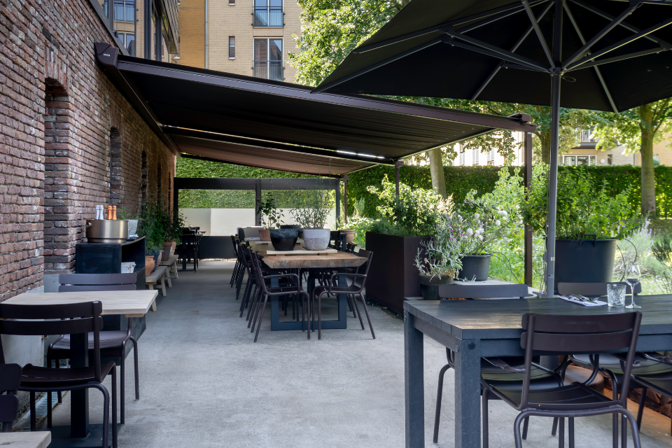 Restaurant Huis de Wiers stijlvolle terrasoverkapping voor restaurant huis de wiers 3