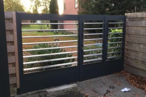aluminium schutting geplaatst in hilversum 1