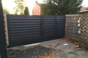 aluminium schutting geplaatst in hilversum 2