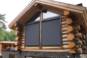 solar screens op een blokhutwoning in wolfheze 3