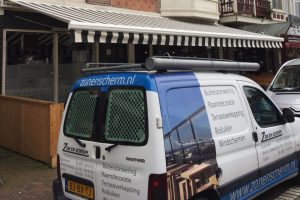 verano st. tropez knikarmscherm plaatsen bij seafoodbar vigo in den haag 3