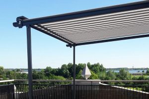 stobag p3000 pergolino zonwering plaatsen voor dakterras roelofarendsveen 2