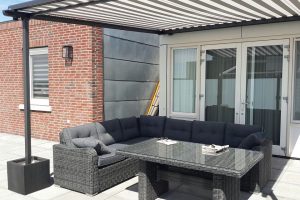 stobag p3000 pergolino zonwering plaatsen voor dakterras roelofarendsveen 5