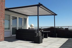stobag p3000 pergolino zonwering plaatsen voor dakterras roelofarendsveen 1